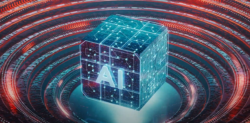 Illustration of a semantic network that is informing AI Agents.